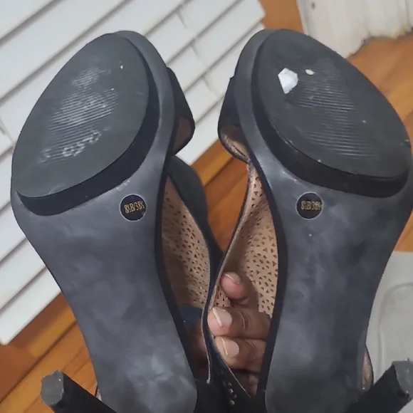 BCBGeneration Black Laser-Cut Heels - Picture 4 of 9